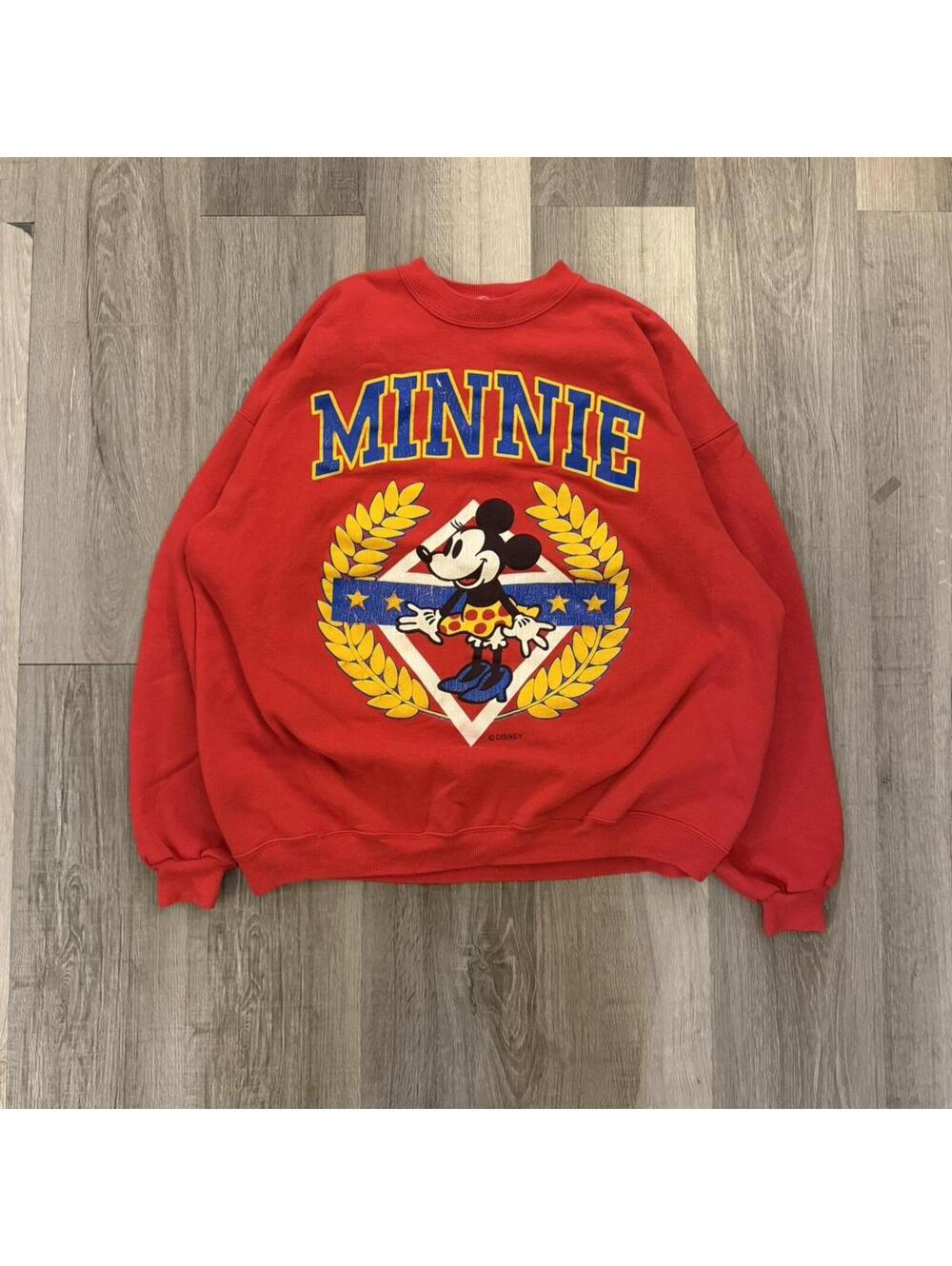 90s Disney Minnie Mouse red sweatshirt with Minnie Mouse graphic size XL #disney